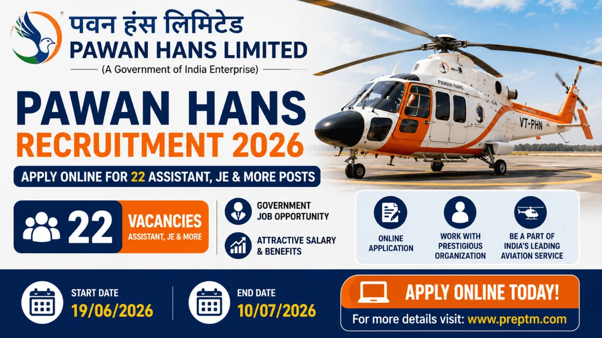 Pawan Hans Recruitment 2026: Apply Online for 22 Assistant, JE & More Posts